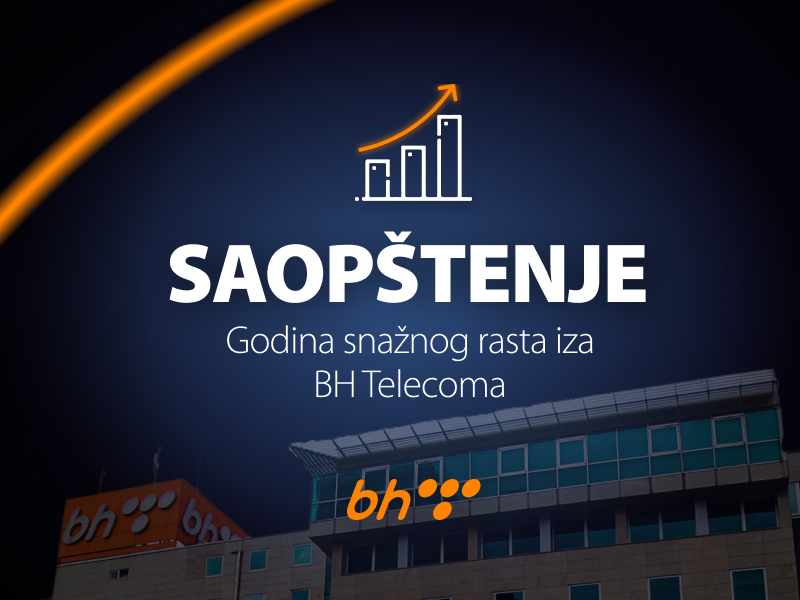 Godina snažnog rasta iza BH Telecoma: prihodi 566 miliona KM, neto dobit 70 miliona KM