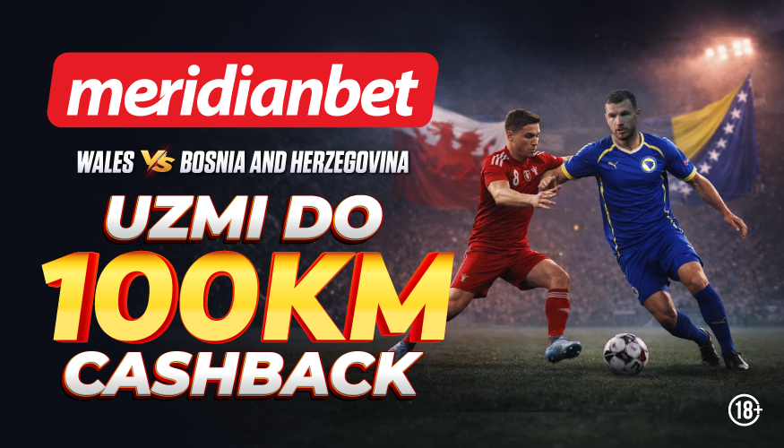 Podrži Zmajeve bez rizika: U Meridianu na Vels-BiH 100% cashback