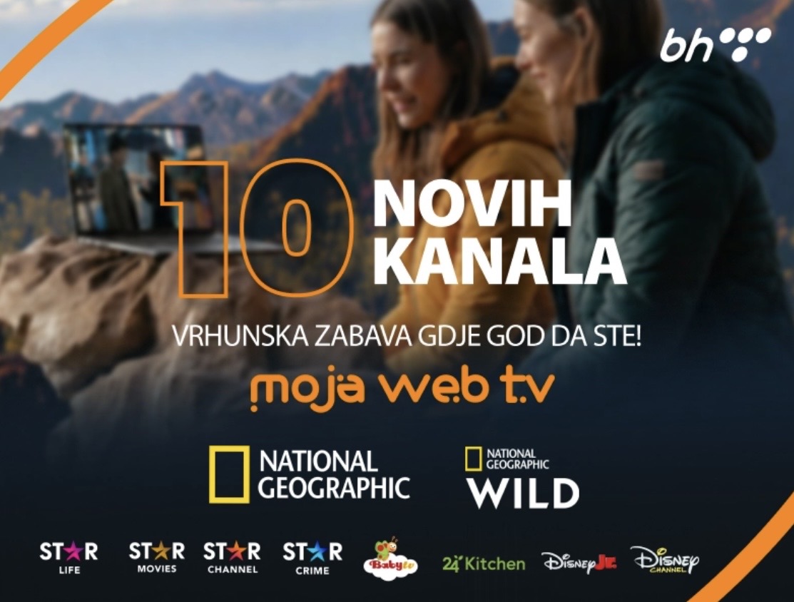 Moja webTV za Moja TV korisnike: Deset novih atraktivnih TV kanala