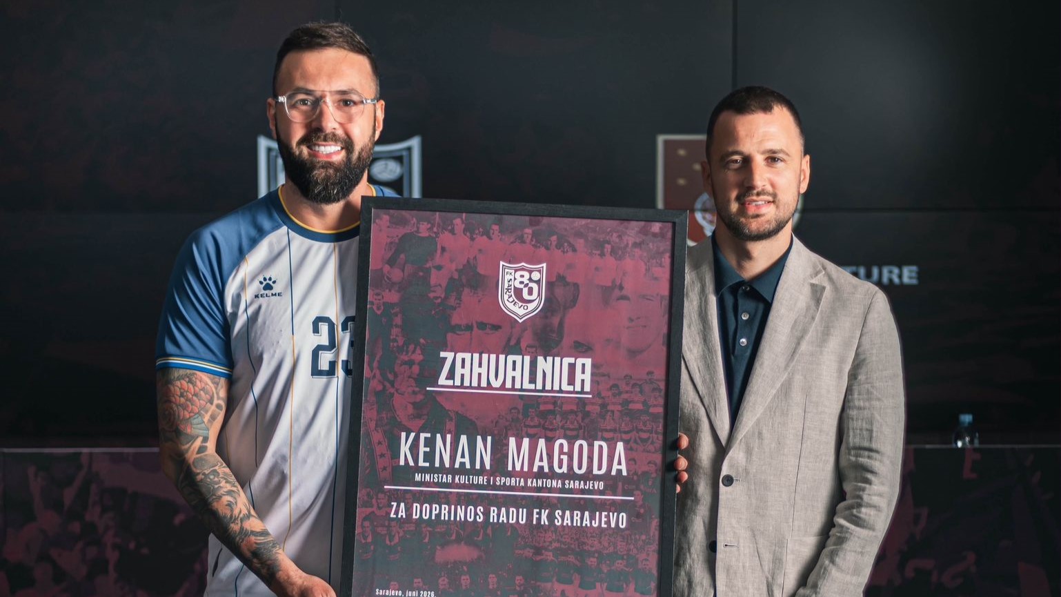 FK Sarajevo se oglasio i zahvalio Kenanu Magodi na historijskoj podršci!